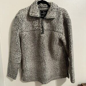 Super Cozy Boxercraft Sherpa Quarter-Zip Pullover, Size‎ S